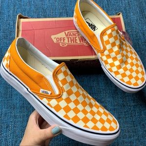 cheddar checkered vans